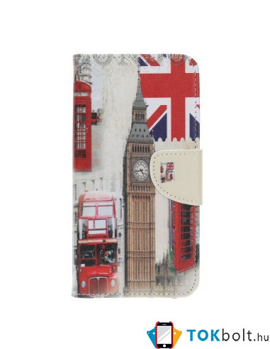 Oldalra nyíló mintás telefontok Samsung Galaxy A22 5G telefonhoz - LONDON