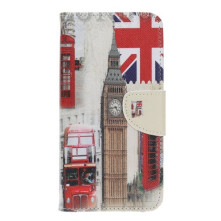 Oldalra nyíló mintás telefontok Samsung Galaxy A22 5G telefonhoz - LONDON