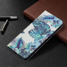 Oldalra nyíló mintás telefontok Samsung Galaxy A22 5G telefonhoz - VIRÁG