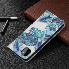 Oldalra nyíló mintás telefontok Samsung Galaxy A22 5G telefonhoz - VIRÁG