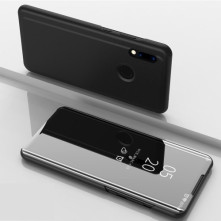 Flip telefontok átlátszó előlappal Huawei P Smart (2019) készülékhez - FEKETE