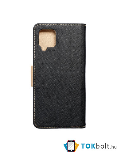 FANCY BOOK tok Samsung Galaxy A03s telefonhoz - FEKETE-ARANY