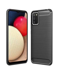 FORCELL CARBON Samsung Galaxy A03s telefontok - FEKETE