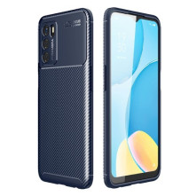 Oppo A16s karbon mintás tok - KÉK