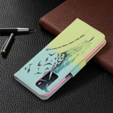 Oldalra nyíló mintás telefontok Oppo A16s telefonhoz - MADÁRTOLL
