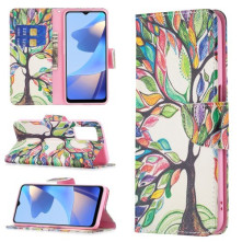 Oldalra nyíló mintás telefontok Oppo A16s telefonhoz - FESTETT FA
