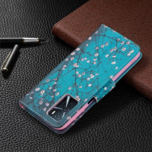 Oldalra nyíló mintás telefontok Oppo A16s telefonhoz - TAVASZI VIRÁG