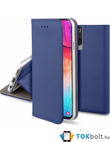 SMART szilikon keretes könyvtok Samsung Galaxy S21 készülékhez - KÉK