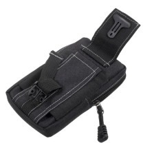 EDC multifunkciós derákra csatolható, kapcsos övtok - 16x9 cm - FEKETE