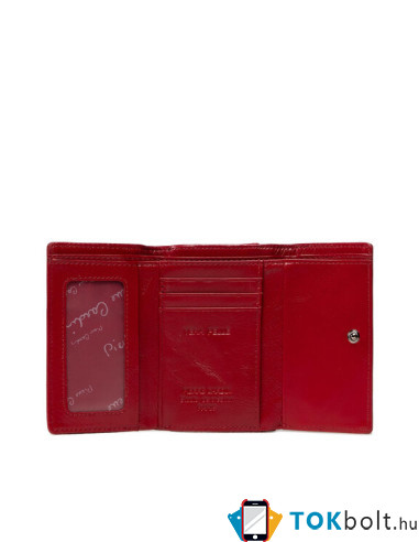 Pierre Cardin valódi bőr piros pénztárca - 14.5 x 9 cm - 06ITALY108
