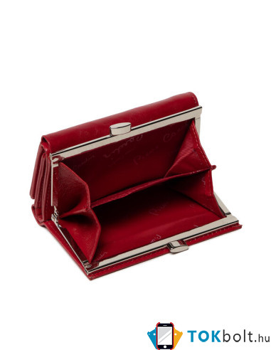 Pierre Cardin valódi bőr piros pénztárca - 14.5 x 9 cm - 06ITALY108
