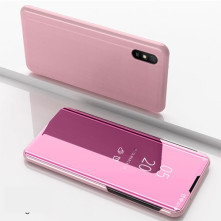 Flip telefontok átlátszó előlappal Xiaomi Redmi 9A készülékhez - RÓZSAARANY