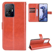 Oldalra nyíló tok Xiaomi 11T Pro telefonhoz - BARNA