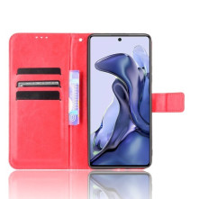 Oldalra nyíló tok Xiaomi 11T Pro telefonhoz - PIROS