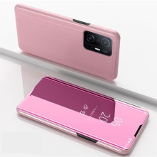 Flip telefontok átlátszó előlappal Xiaomi 11T készülékhez - RÓZSAARANY