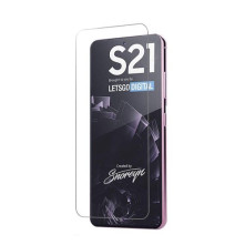 Kijelzővédő karcálló edzett üveg Samsung Galaxy S21 típusú készülékhez - 1 db