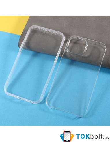 Elő és hátlapi TPU tok Apple iPhone 13 készülékhez - ÁTTETSZŐ