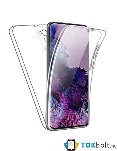 Elő és hátlapi TPU tok Samsung Galaxy S20 FE készülékhez - ÁTTETSZŐ
