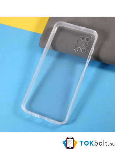 Elő és hátlapi TPU tok Samsung Galaxy A03s készülékhez - ÁTTETSZŐ