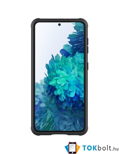 NILLKIN masszív tok kameravédővel Samsung Galaxy S21 készülékhez - FEKETE