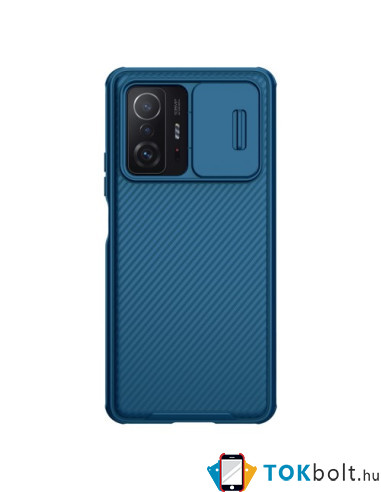 NILLKIN masszív tok kameravédővel Xiaomi 11T/11T Pro készülékhez - KÉK