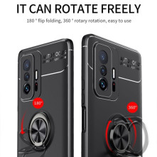 Xiaomi 11T / 11T Pro gyűrűs rugalmas tok - PIROS