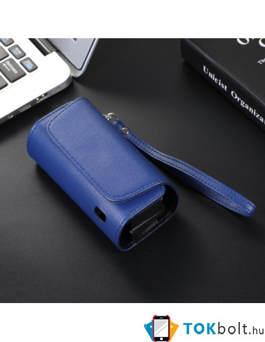 IQOS 3.0/ 3.0 Duo/ 3.0 Multi elektromos cigaretta tartó tok - 12 x 6.5 x 4.5 cm - KÉK