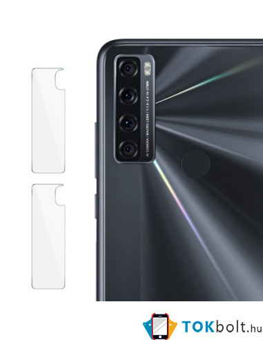 IMAK telefon kamera védő üveg TCL 20 SE típusú készülékhez - 2 db
